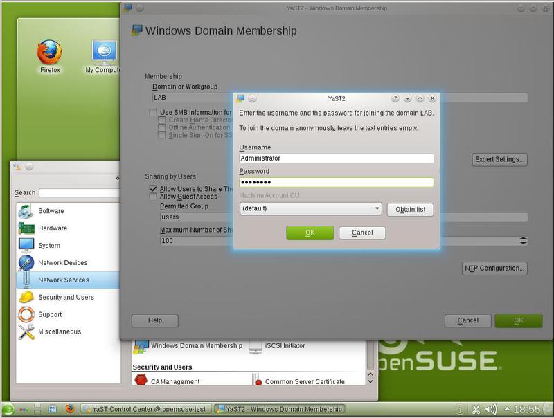 Аутентификация файловых серверов SUSE Linux в домене Windows на базе AD
