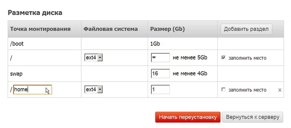 Автоматическая установка операционной системы на выделенные серверы