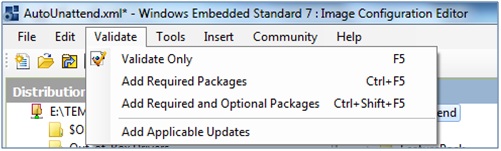 Автоматизированная установка ОС на примере Windows Embedded x64