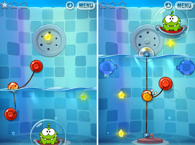 Баланс игровых элементов в Cut the Rope: Experiments