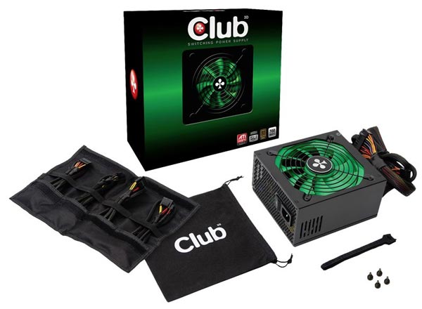 Блоки питания Club 3D серии CSP имеют сертификат 80 Plus