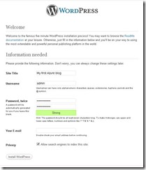Быстрый старт первого проекта в Windows Azure. Веб сайты clip_image033