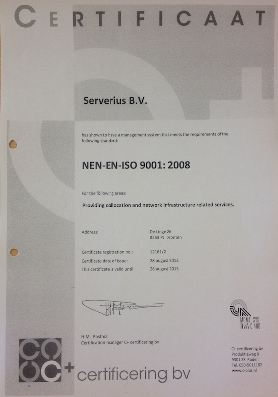 Дата Центр «Serverius» – надежный выбор размещения в Нидерландах Дата Центр «Serverius» – надежный выбор размещения в Нидерландах