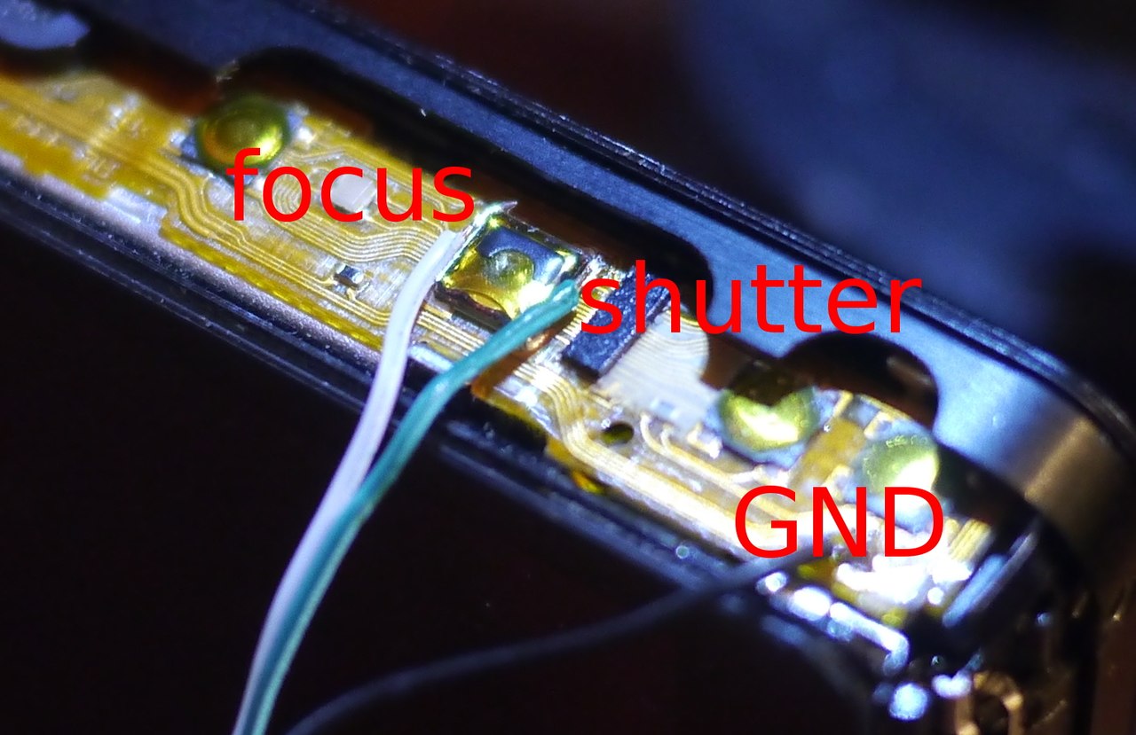 Делаем автоспуск почти для любого фотоаппарата Sony TX55 pinout shutter button