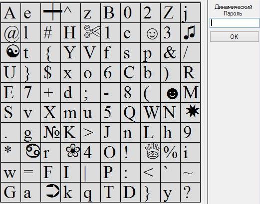 Динамический графический пароль