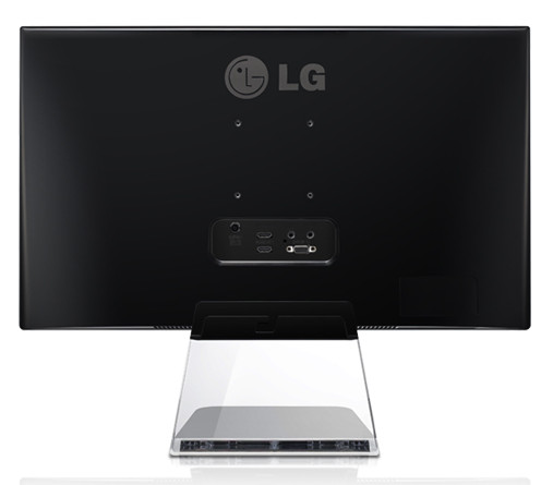 Дисплей монитора LG Cinema Screen (24MP76HM-S) обрамляет тонкая рамка толщиной 5,6 мм