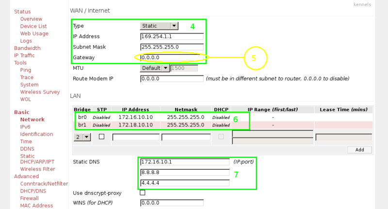 Две сети по одному кабелю между Mikrotik Router OS и Shibby Tomato USB на Netgear WNR3500L