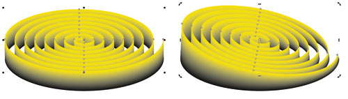 Эффект перетекания в CorelDRAW Эффект перетекания в CorelDRAW