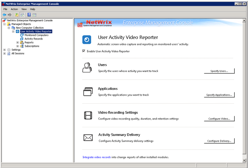 Эффективный видеомониторинг действий пользователей с NetWrix User Activity Video Reporter 1.0