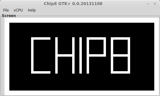 Эмулятор Chip 8 для GTK+ на практике