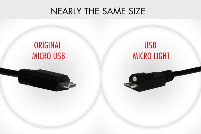 Еще один проект на Kickstarter: micro USB кабель с подсветкой