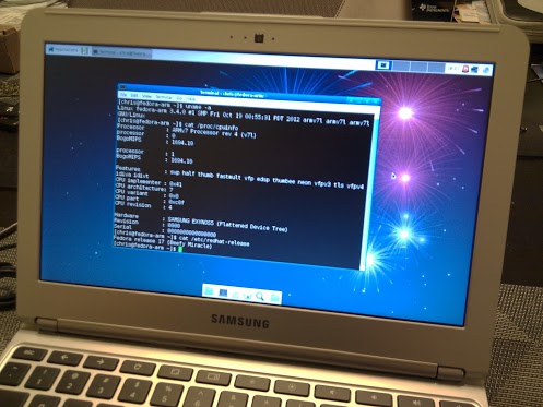 Еще одна операционная система, работающая на Chromebook — Fedora