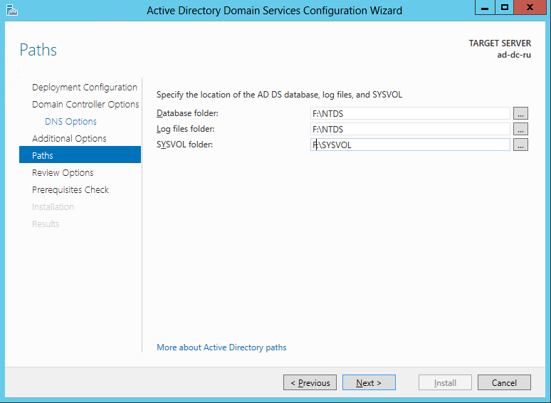 Ферма SharePoint 2013 в Windows Azure. AD DC