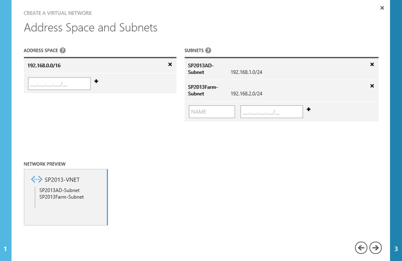 Ферма SharePoint 2013 в Windows Azure. AD DC