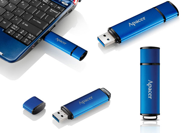 Флэш-накопитель Apacer AH552 оснащен интерфейсом USB 3.0