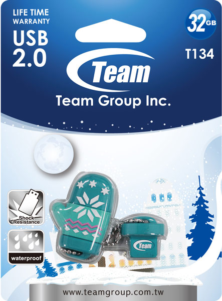 Флэшка Team Group T134 оснащена интерфейсом USB 2.0
