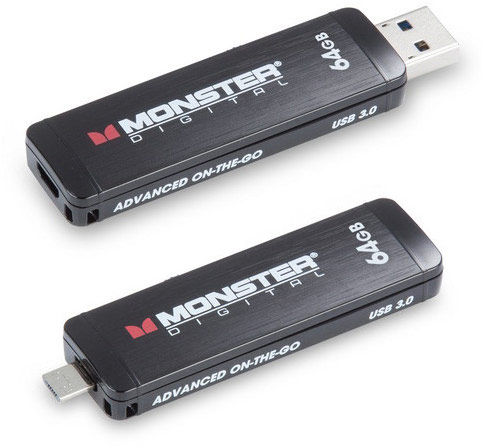 Накопители Monster Digital Advanced USB 3.0 OTG демонстрируют скорость передачи данных до 80 МБ/с