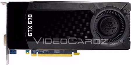 NVIDIA GeForce GTX 670 внешне напоминает GeForce GTX 680