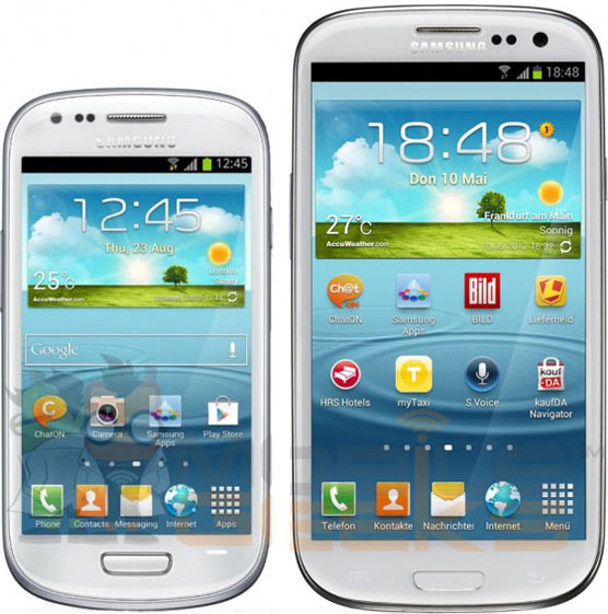 Изображения и спецификации смартфона Samsung Galaxy S III Mini появились накануне официальной премьеры