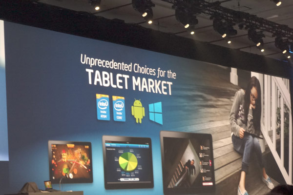 Intel предлагает платформы для планшетов разных сегментов, работающих под управлением Android и Windows