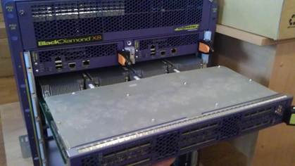Фотоотчет о подключении самого мощного коммутатора в мире Black Diamond X8