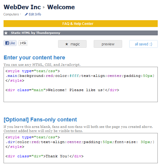 Гайд по созданию Facebook Welcome Page и других кастомных табов Гайд по созданию Facebook Welcome Page и других кастомных табов