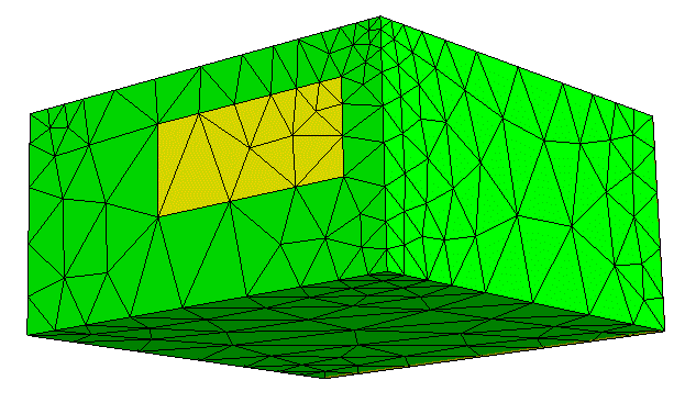 Генерация 3D сетки с предопределенными регионами поверхности при помощи NetGen