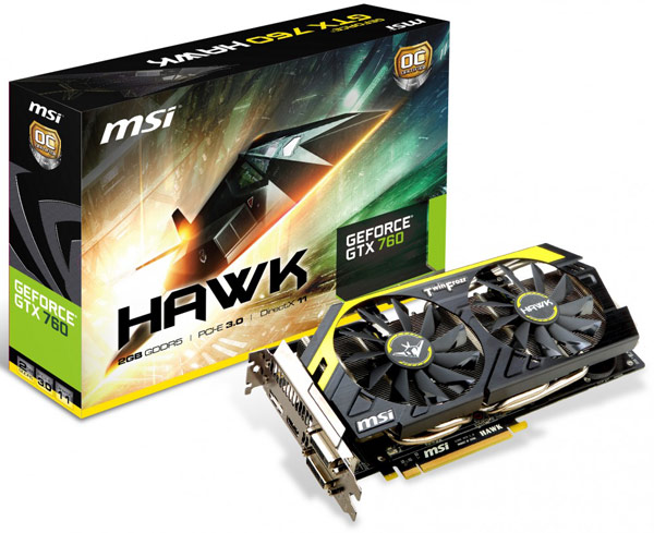 Печатная плата и система охлаждения 3D-карты MSI GTX 760 Hawk отличаются от таковых референсного образца