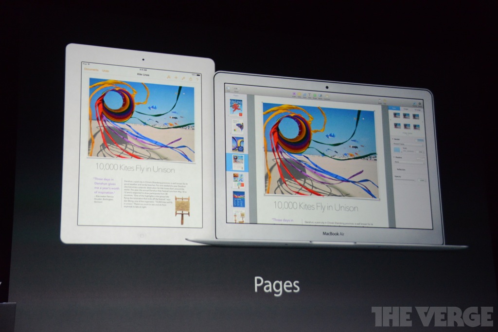 iPad Air(5), iPad Mini Retina, OS X, iLife, iWorks