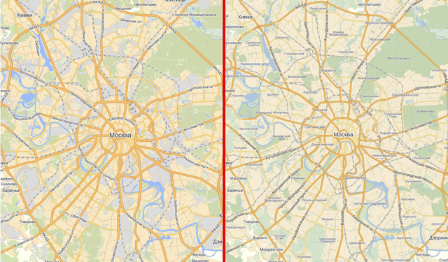 Информационный дизайн, или Как мы рисуем Яндекс.Карты Работа над картой Москвы