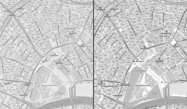 Информационный дизайн, или Как мы рисуем Яндекс.Карты Распечатанные Яндекс.Карты