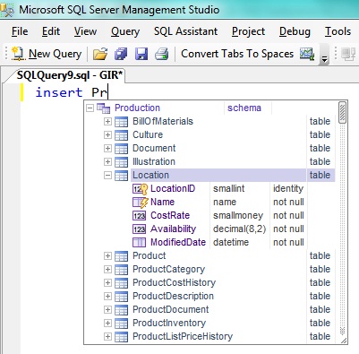 Инструментарий разработчика: SQL Assistant
