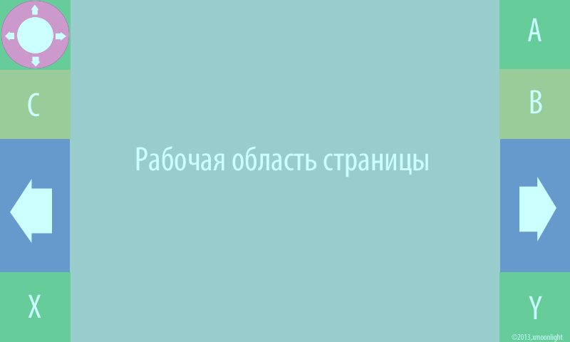 Интуитивный и удобный макет пользовательского интерфейса (GUI) для коммуникаторов и планшетных ПК