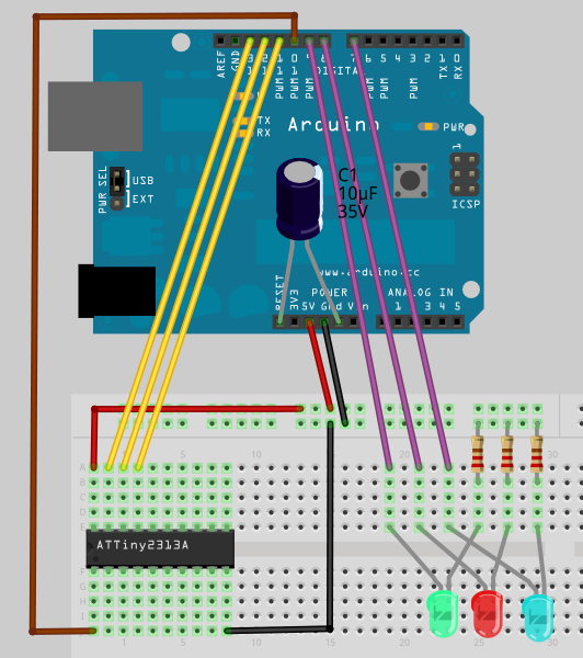 Использование Arduino UNO в качестве программатора