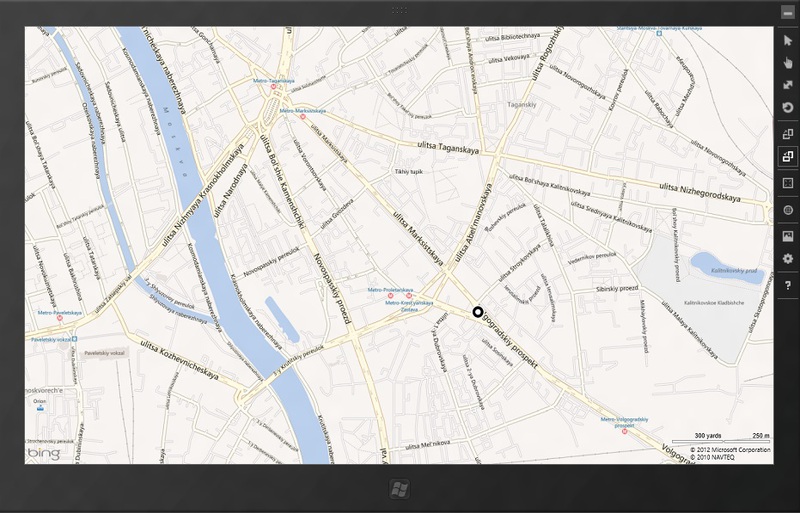 Использование Bing Maps SDK для Windows8 Metro приложений