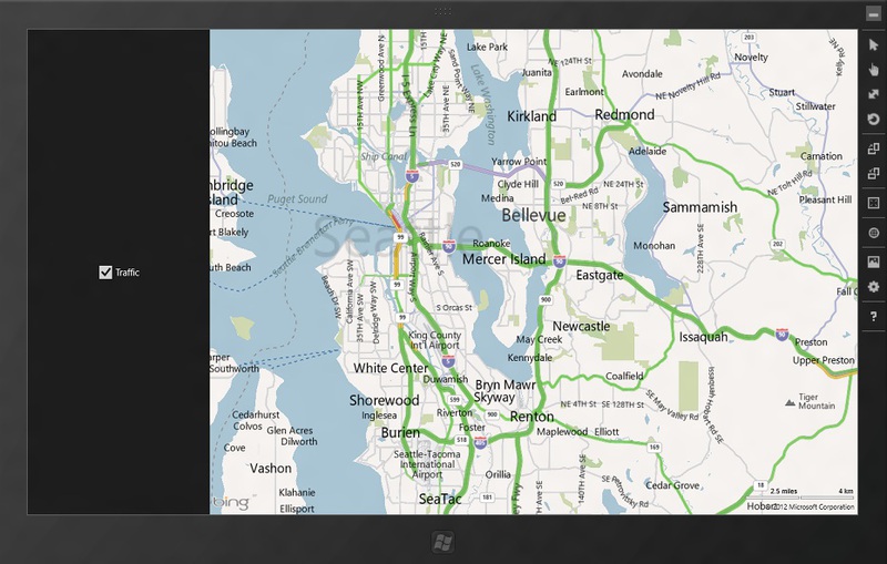 Использование Bing Maps SDK для Windows8 Metro приложений