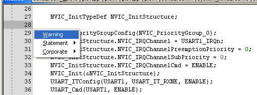 Использование среды разработки IAR Ebedded Workbench IDE Вызов меню Template