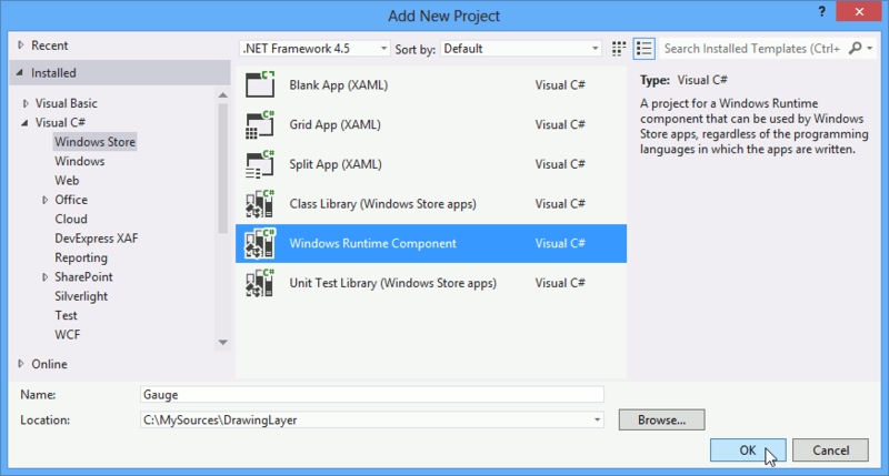 Использование технологии Direct2D для создания WinRT компонентов