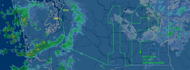 Испытательный полёт Боинга 747 8F: рисуем цифры с помощью GPS автопилота