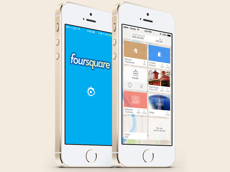 Как чекины в Foursquare влияют на геймплей в Cashsquare