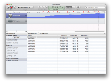 Как пользоваться утилитой Instruments в Xcode