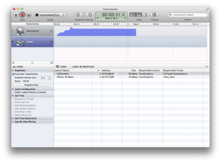 Как пользоваться утилитой Instruments в Xcode