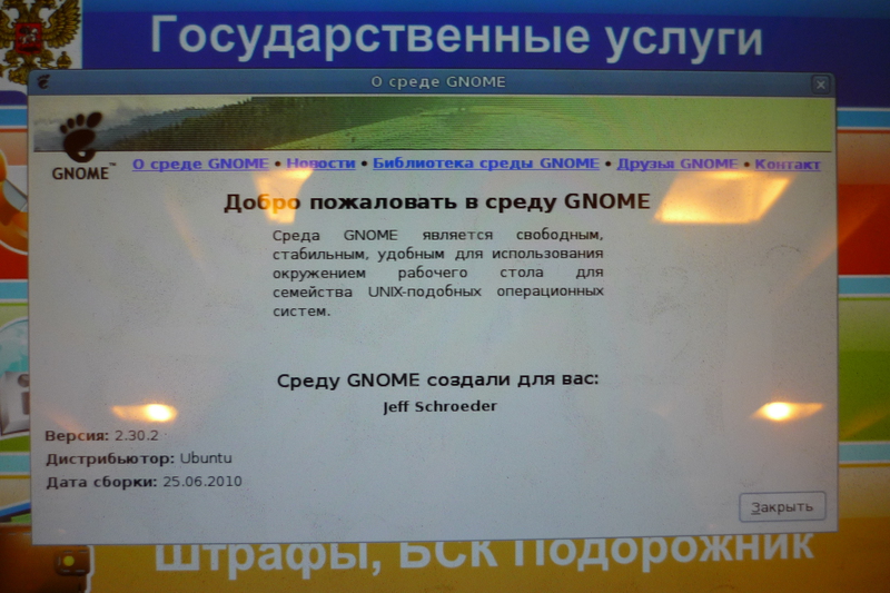 Киоск электронного правительства с пасьянсом и маджонгом