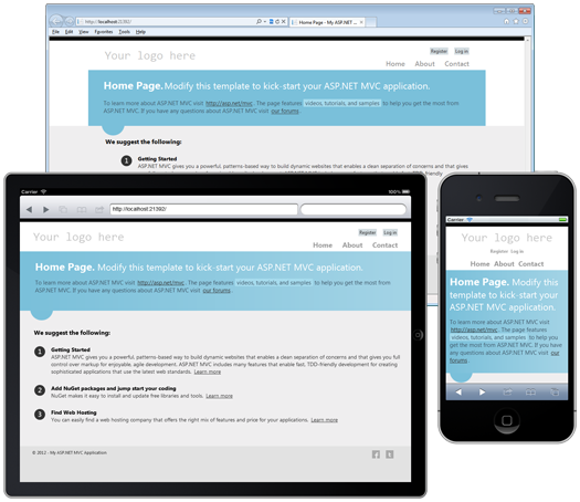 Книга Итана Маркотта «Отзывчивый веб дизайн» Отзывчивый веб-дизайн в действии на примере типового веб-приложения ASP.NET MVC 4
