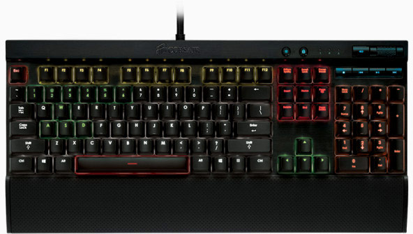 Корпуса клавиатур Cherry MX RGB изготовлены из алюминия и анодированы в черный цвет