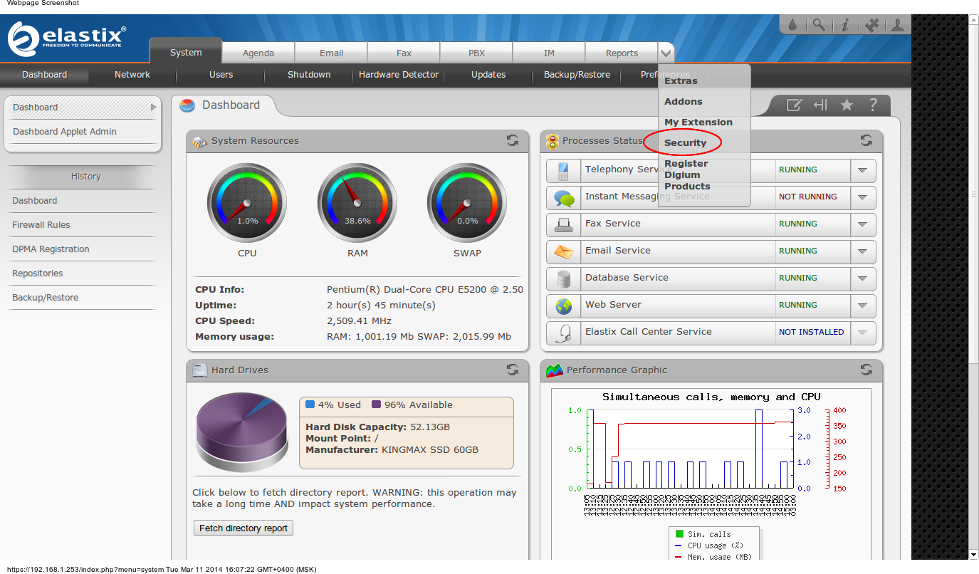 Конфигурирование телефонов Digium через модуль DPMA в Elastix Конфигурирование телефонов Digium через модуль DPMA в Elastix