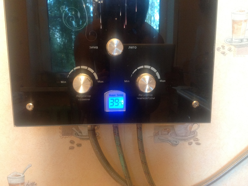 Контроль темературы воды в газ. колонке Контроль темературы воды в газ. колонке