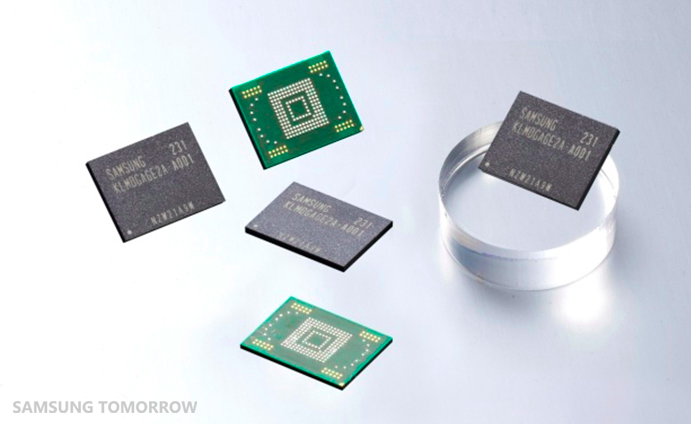 Коротко о новом: Samsung запускает в массовое производство EMMC карты памяти объемом 128 ГБ
