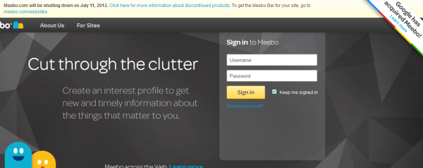 Корпорация Google закрывает большую часть продуктов Meebo, включая Meebo.com