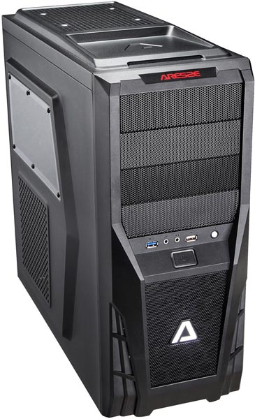 Корпус Aresze Intruder 7622 рассчитан на платы типоразмера ATX